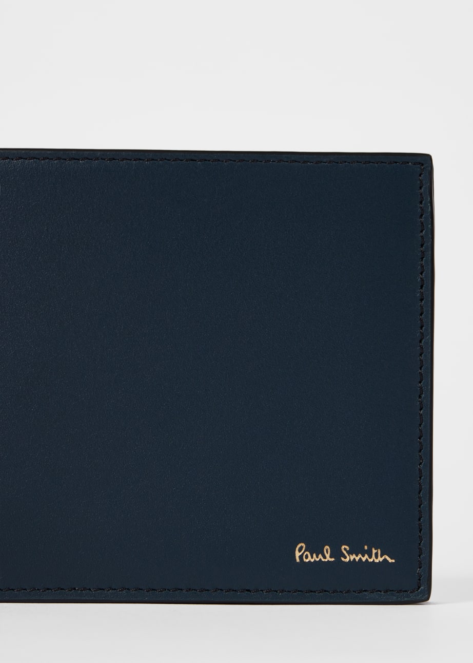 Dark Blue 'Signature Stripe' Interior Billfold Wallet