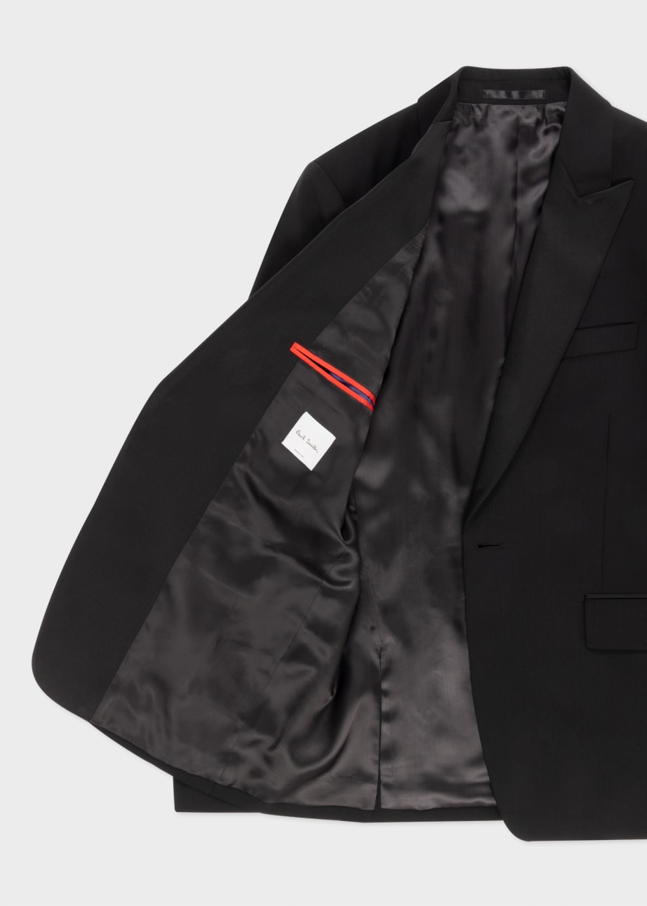 Product View - The Soho - Tailored-Fit Black Wool-Mohair Evening Suit by Paul Smith