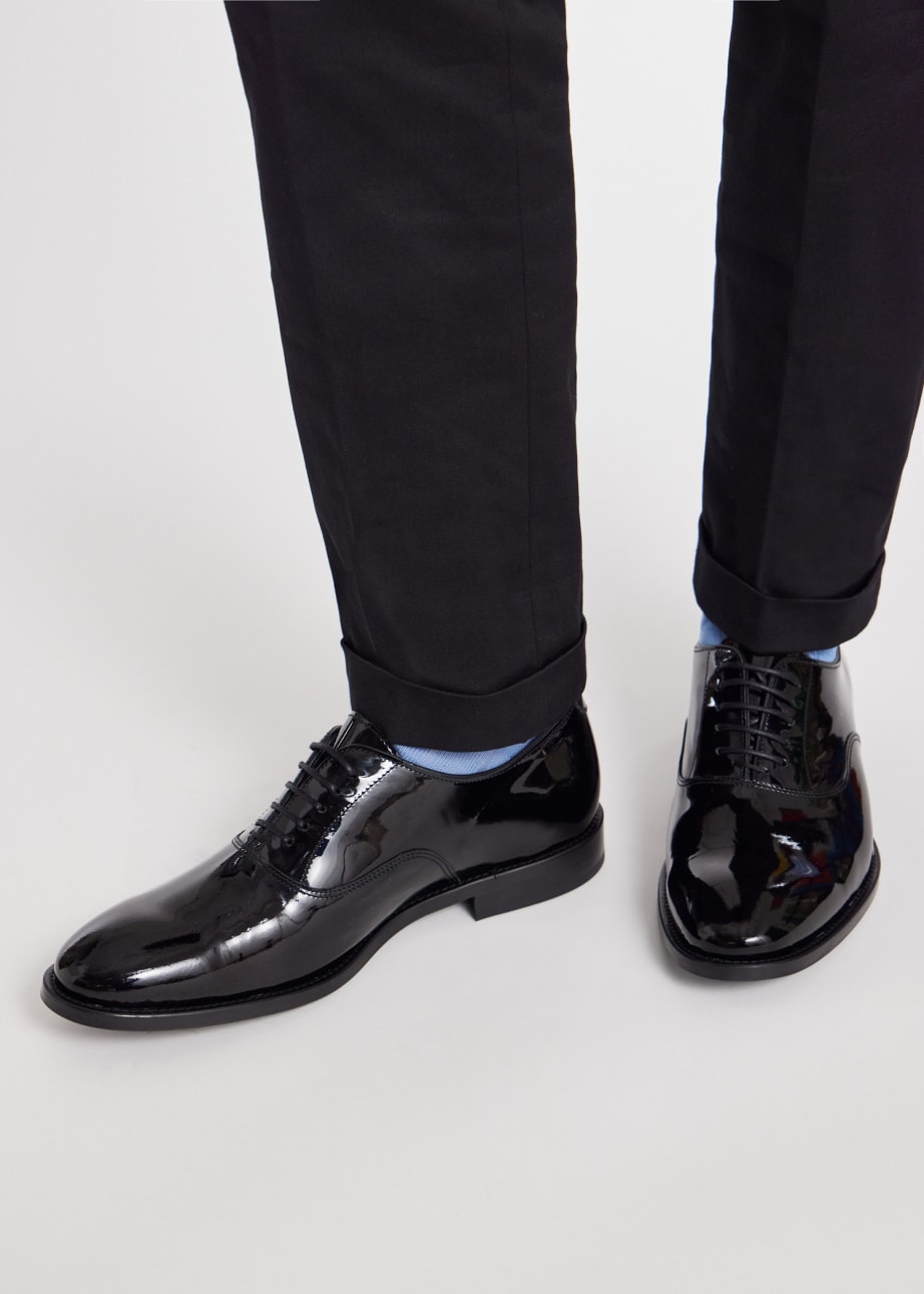 Model View - Black Patent Leather 'Grant' Shoes Paul Smith