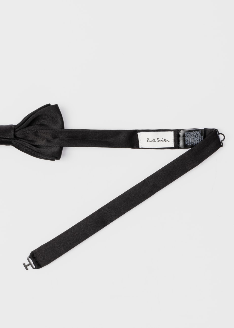 One Dozen Pretied Banded Bow Ties - Black main image 1