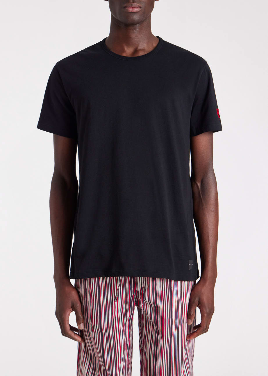 Model View - Paul Smith & Manchester United  - 'Signature Stripe' Pyjama T-Shirt Set Paul Smith