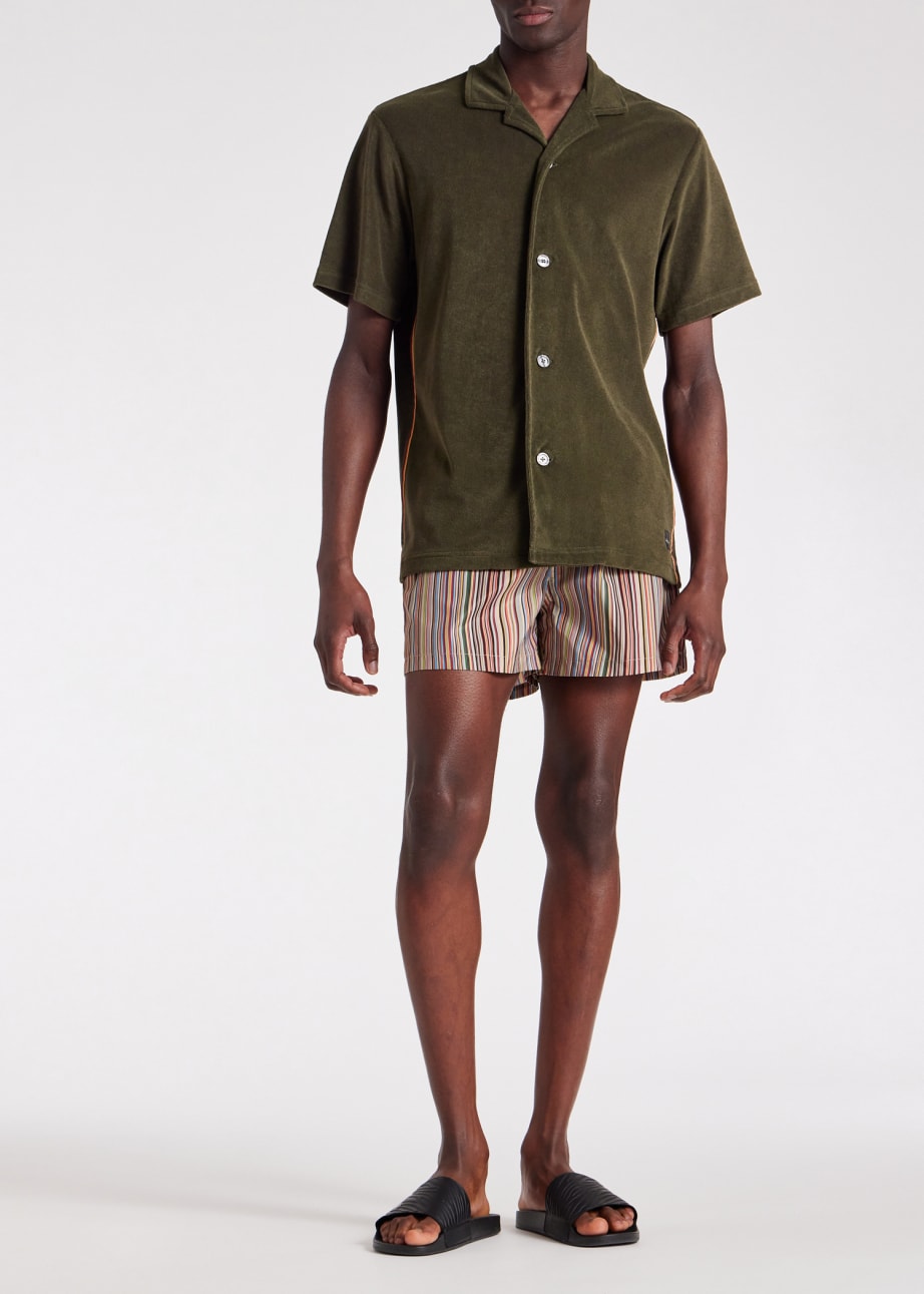 Model View - 'Signature Stripe' Swim Shorts Paul Smith