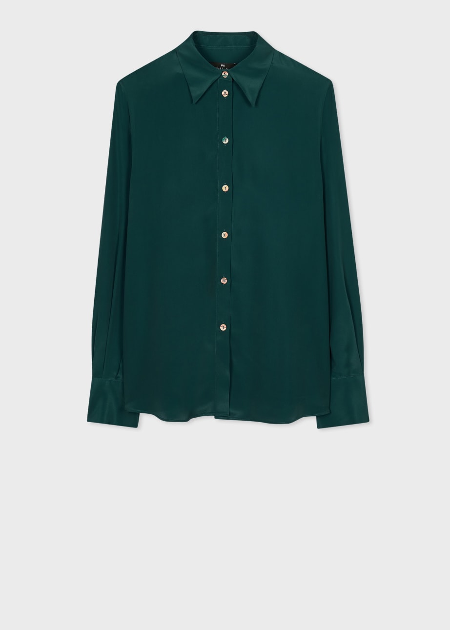 Teal Tie Blouse