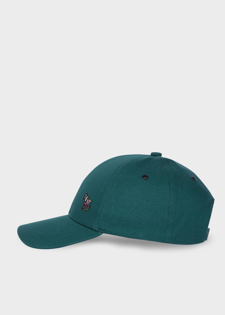 Front View - Green Zebra Logo Baseball Cap Paul Smith