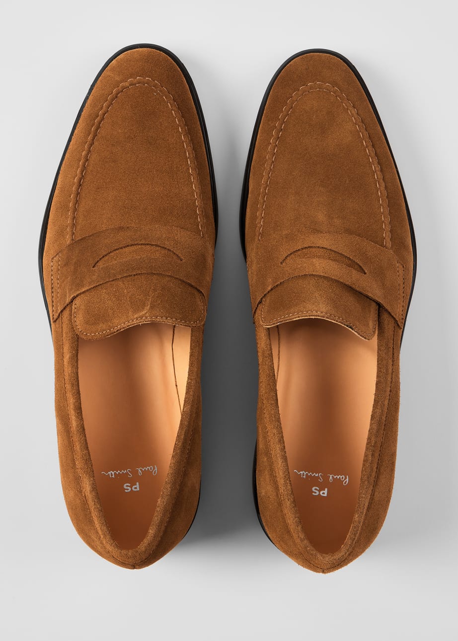 Product view - Tan Suede 'Remi' Loafers Paul Smith