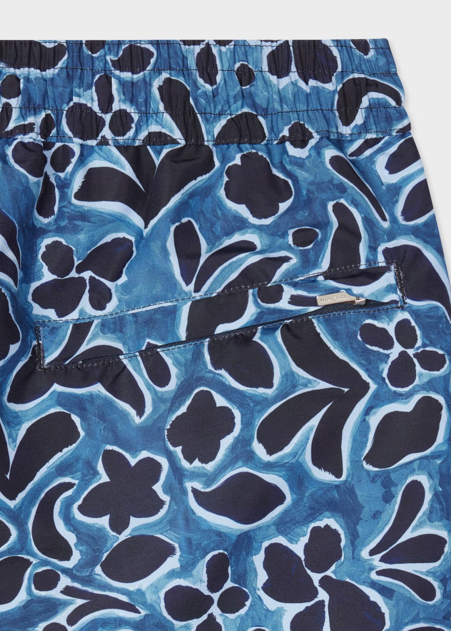 Blue Butterfly Watercolor Print Men's Shorts