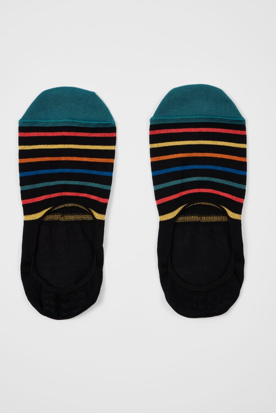 Pair View - Black Stripe Loafer Socks Paul Smith