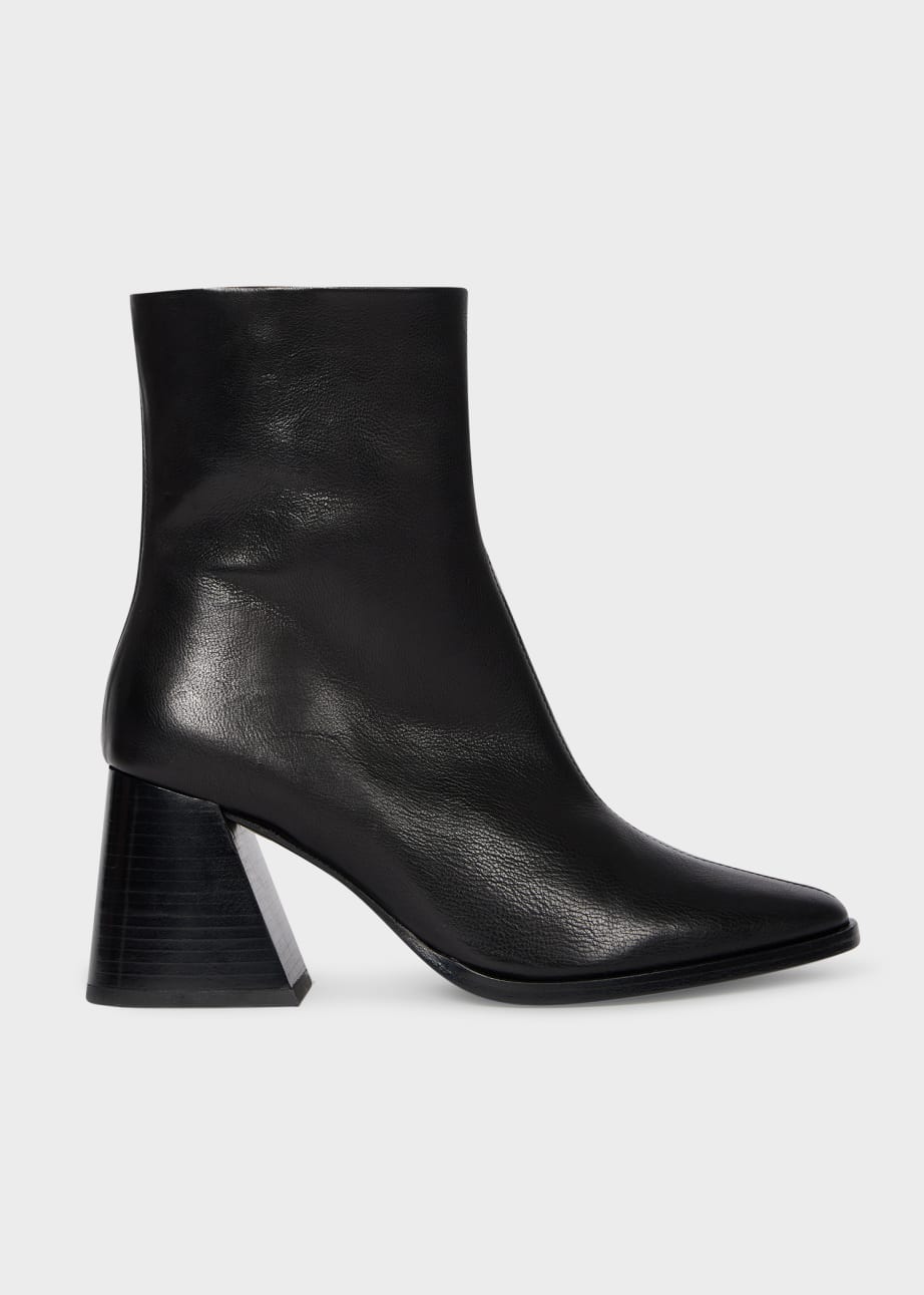 Side View - Women's Black 'Baylis' Boots Paul Smith