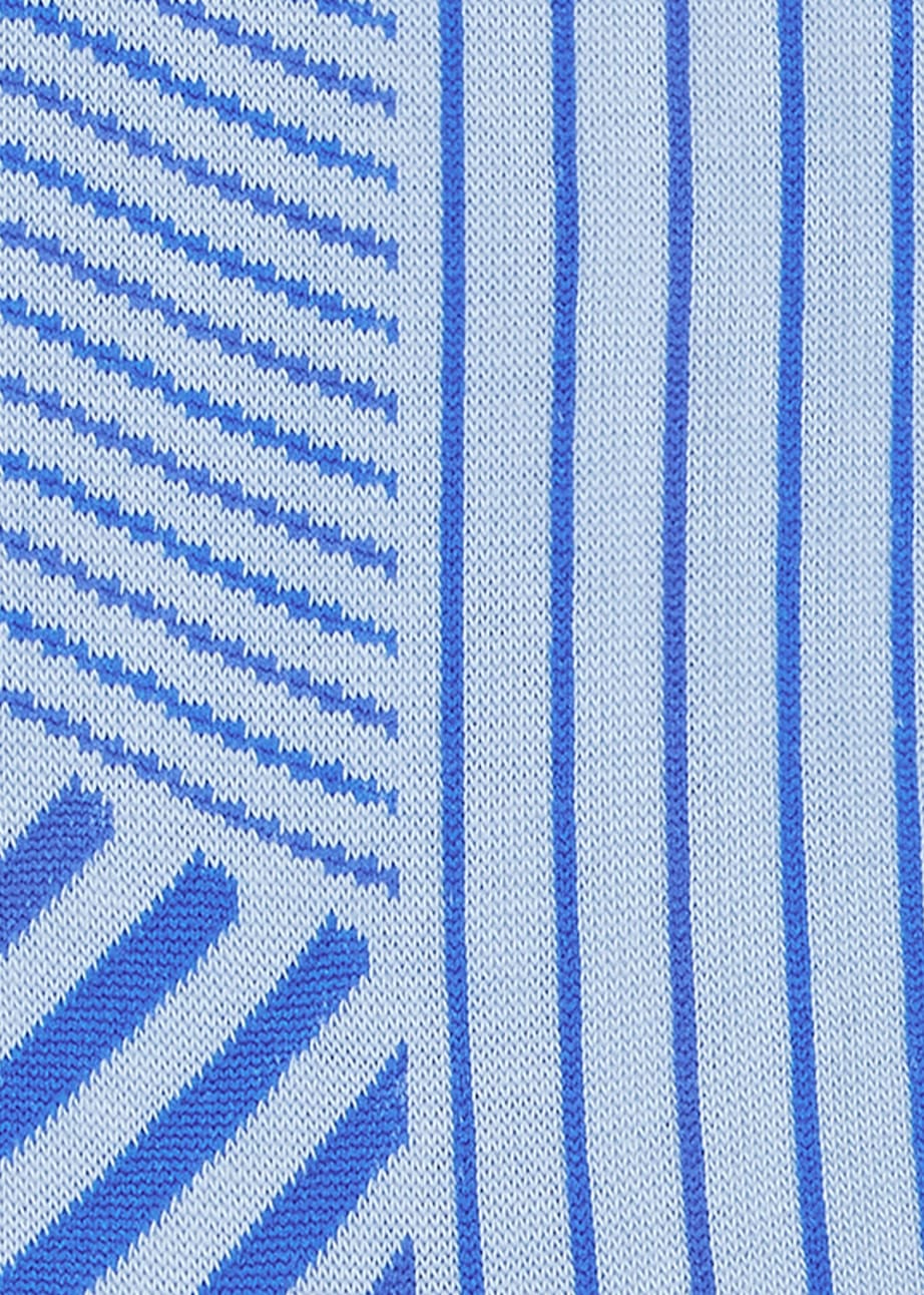 Detail View - Light Blue Mixed Stripe Socks Paul Smith