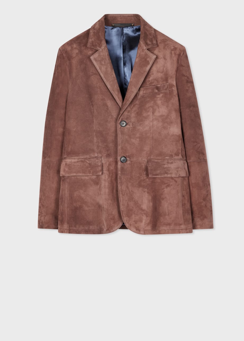 Product view - Slim-Fit Brown Suede Blazer Paul Smith