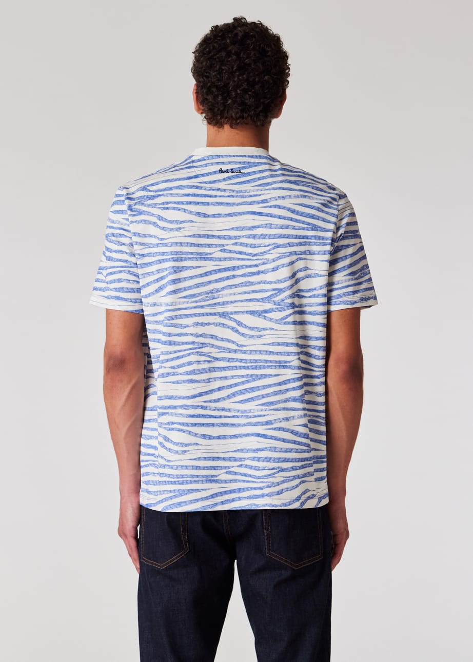 T-shirt Paul Smith Homme Noir Taille L – Coton Imprimé Graphique Rétro