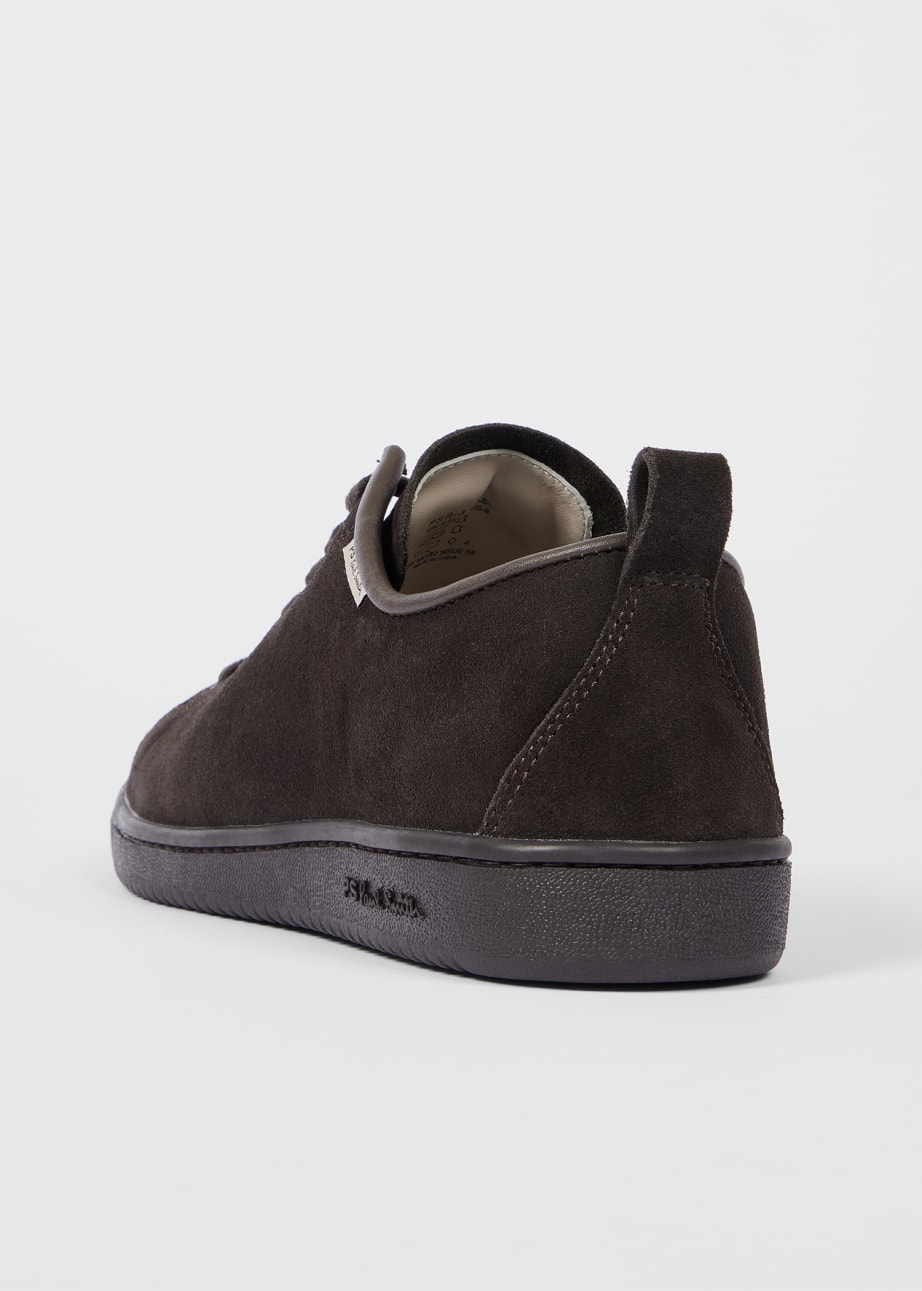 Men s Dark Brown Suede Miyata Trainers