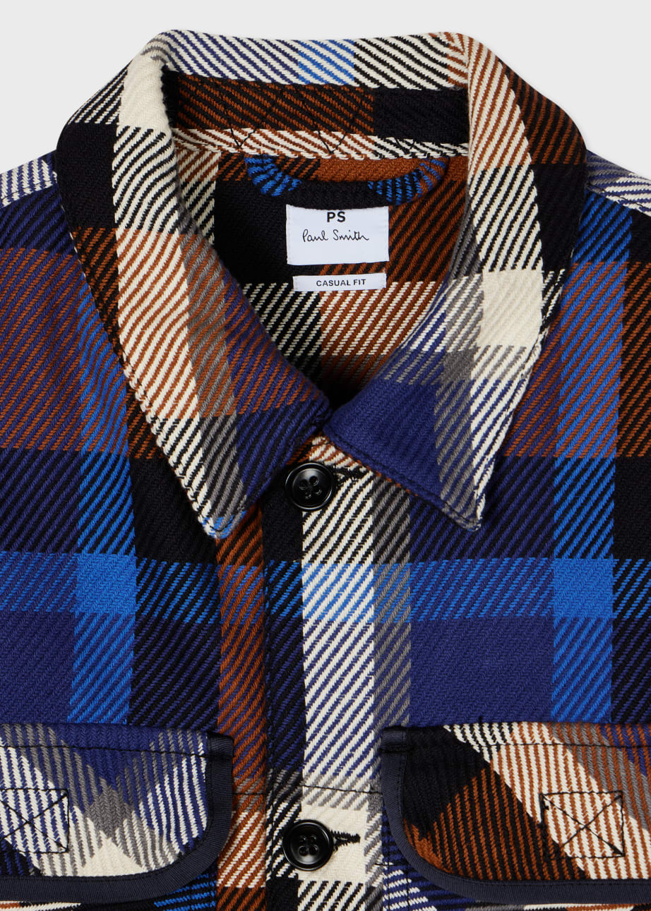 Product view - Blue Rust Check Cotton Shirt Jacket Paul Smith