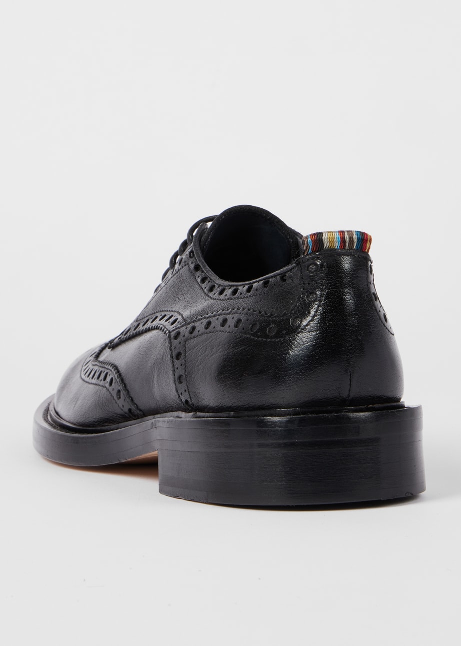 Detail View - Black 'Langley' Brogues Paul Smith