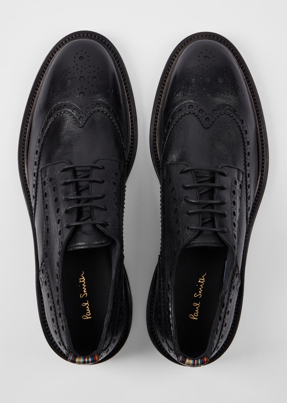 Pair View - Black 'Langley' Brogues Paul Smith