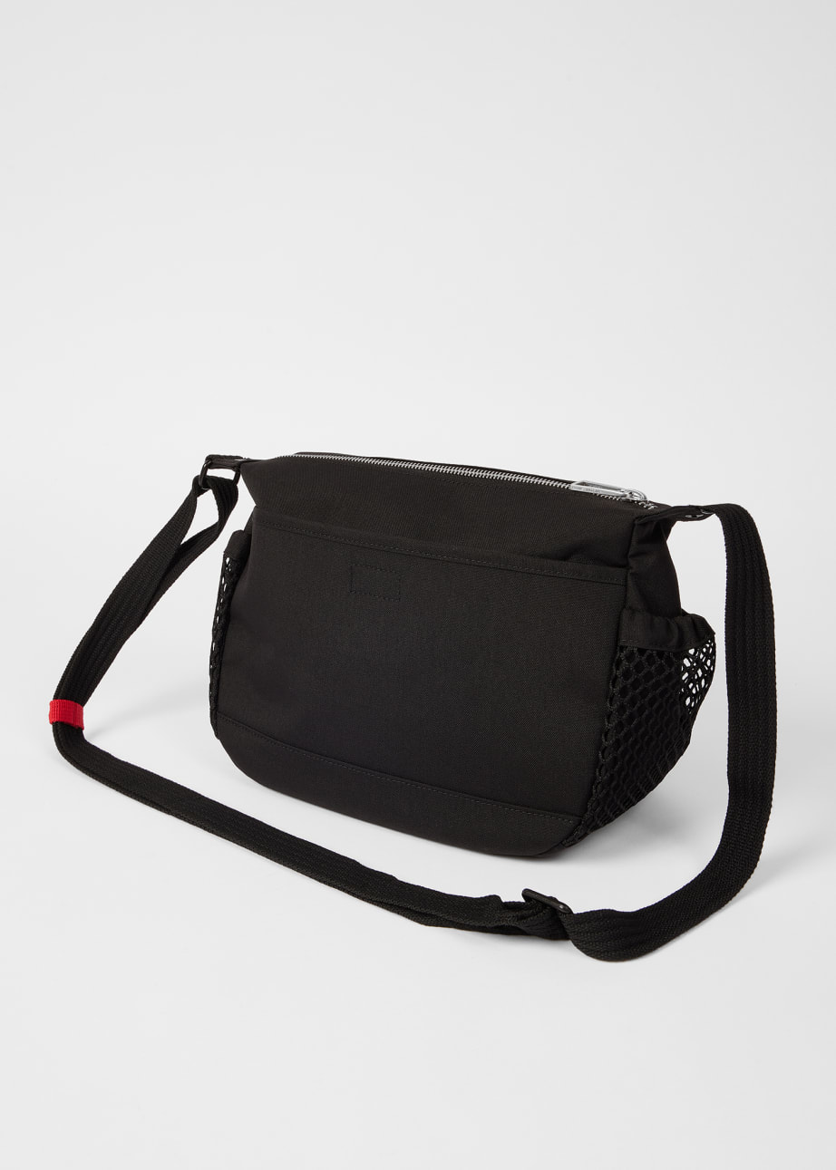 Detail View - Black Nylon Utilitarian Crossbody Bag Paul Smith