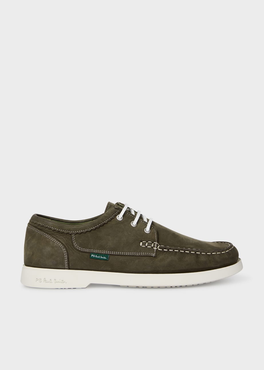 Khaki boat shoes on sale