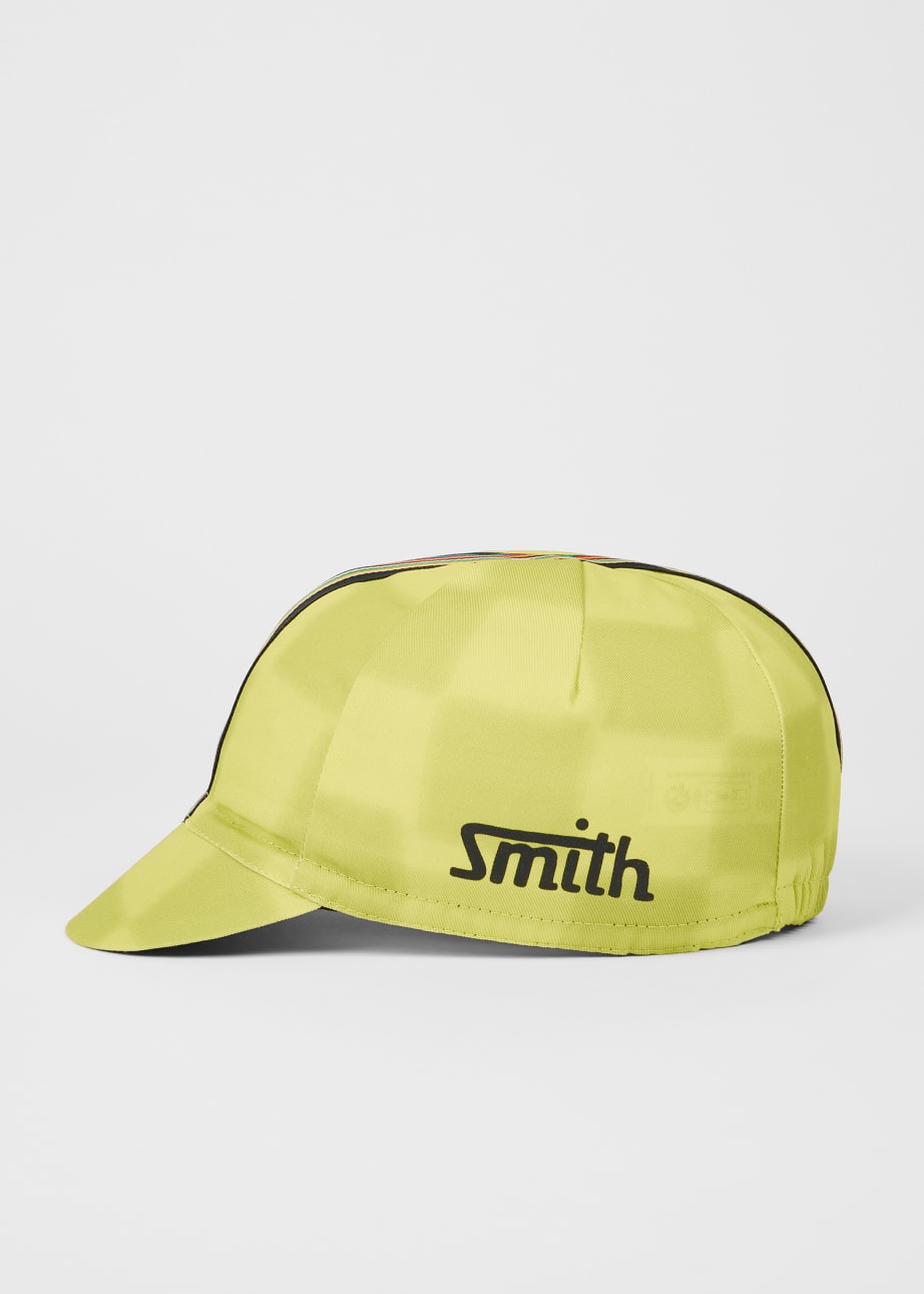 Product view - Yellow Checkerboard Cycling Cap Paul Smith