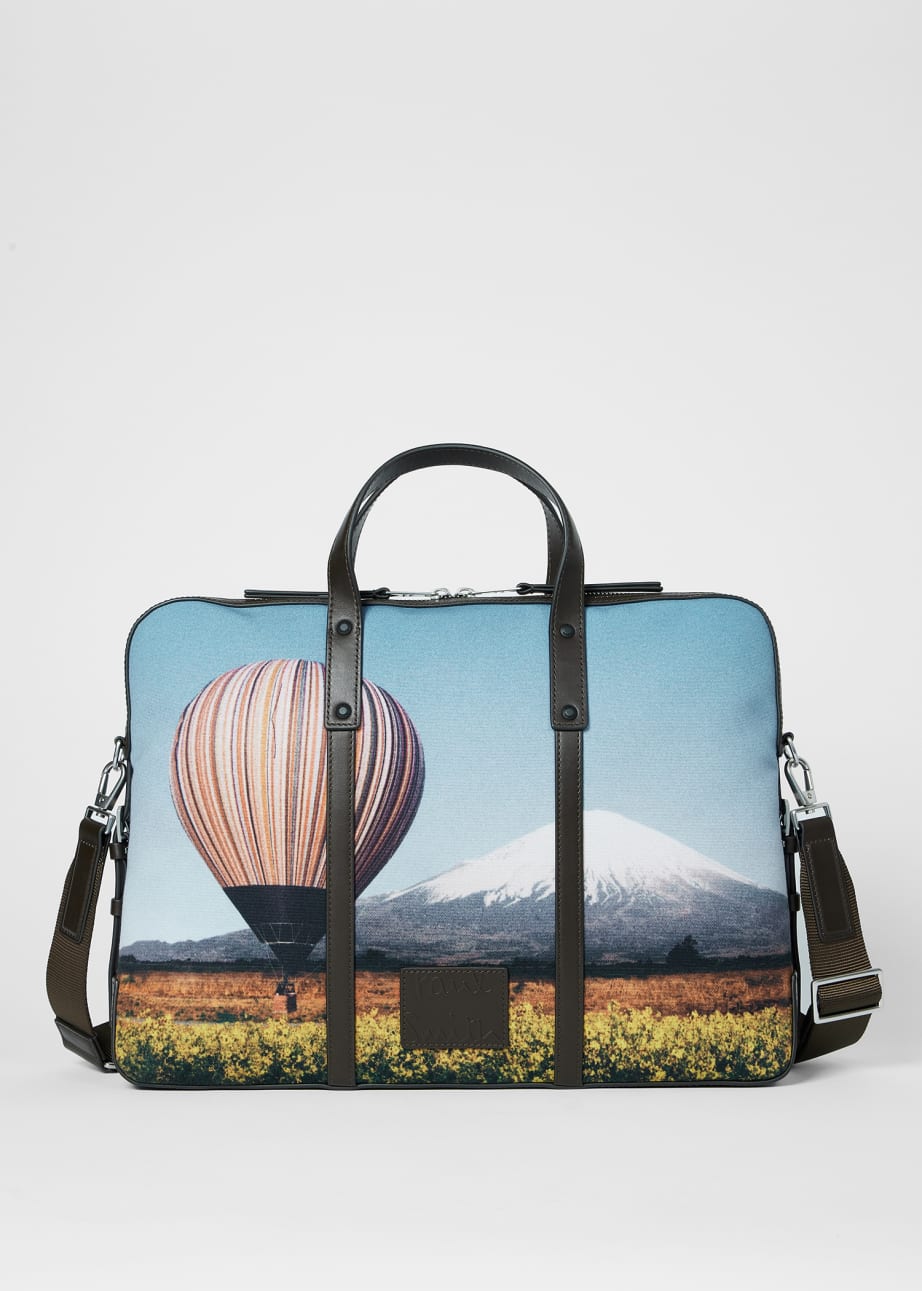 Detail View - 'Signature Stripe Balloon Mount Fuji' Folio Paul Smith