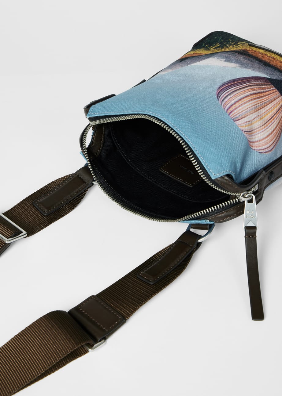 Product view - 'Signature Stripe Balloon Mount Fuji' Print Flight Bag Paul Smith