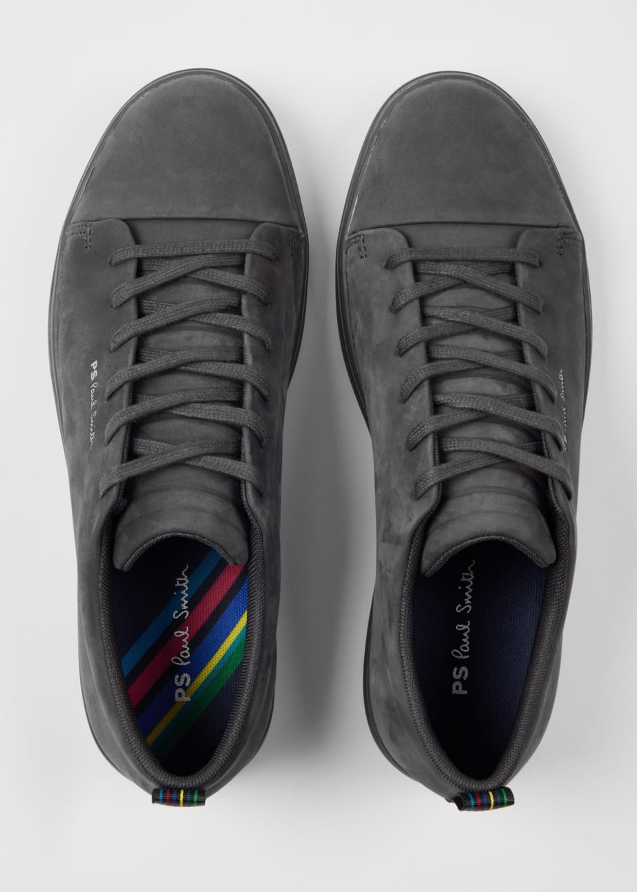 Product view - Grey Nubuck 'Lee' Trainers Paul Smith