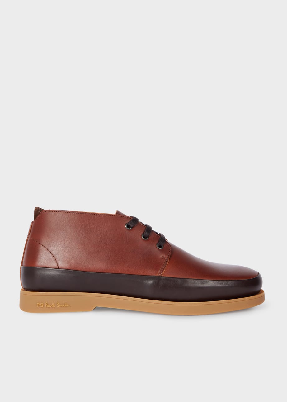 Tan Leather Crane Chukka Boots