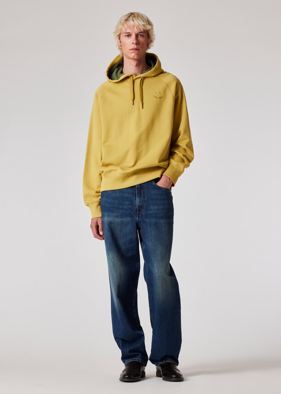 Happy hoodie yellow top