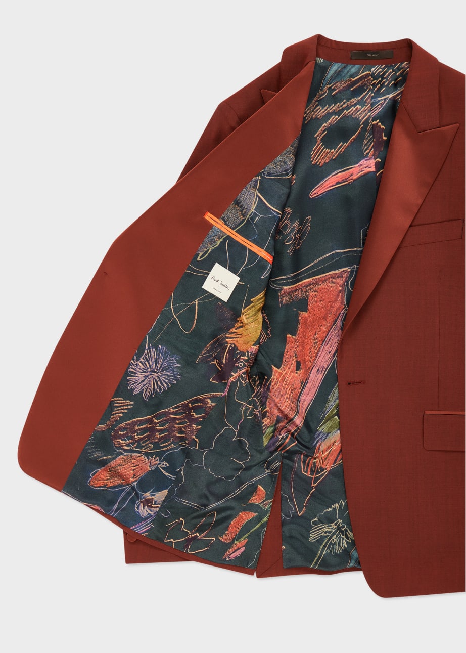 Product view - The Soho - Tailored-Fit Rust Wool-Mohair Evening Suit Paul Smith