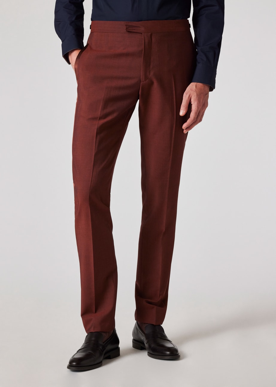 Product view - The Soho - Tailored-Fit Rust Wool-Mohair Evening Suit Paul Smith