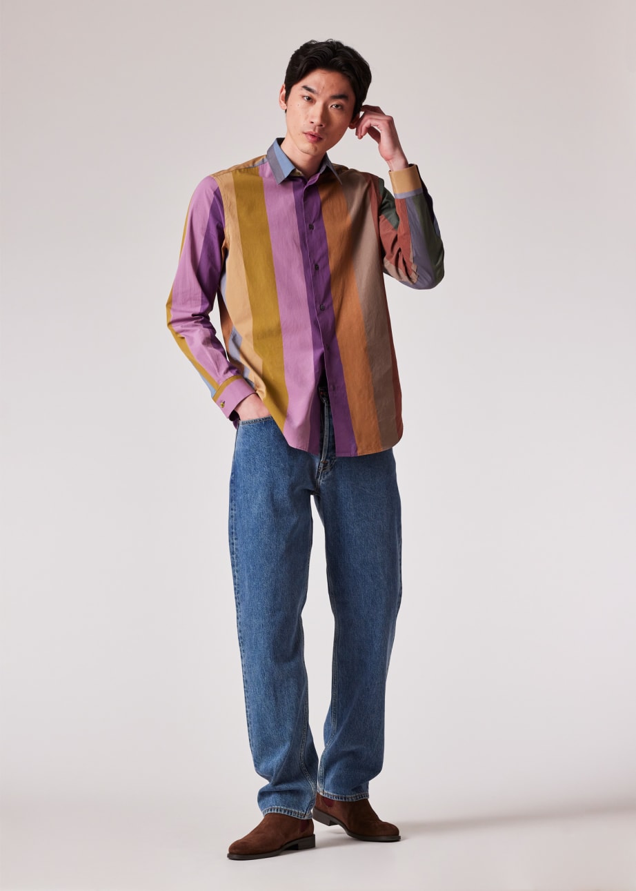 Poplin & Co Rainy Field Black Print Shirt main image 1