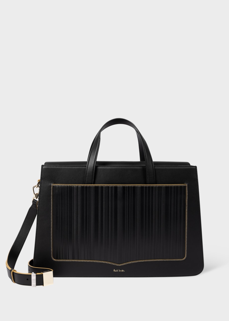 Women s Shadow Stripe Leather Folio Paul Smith