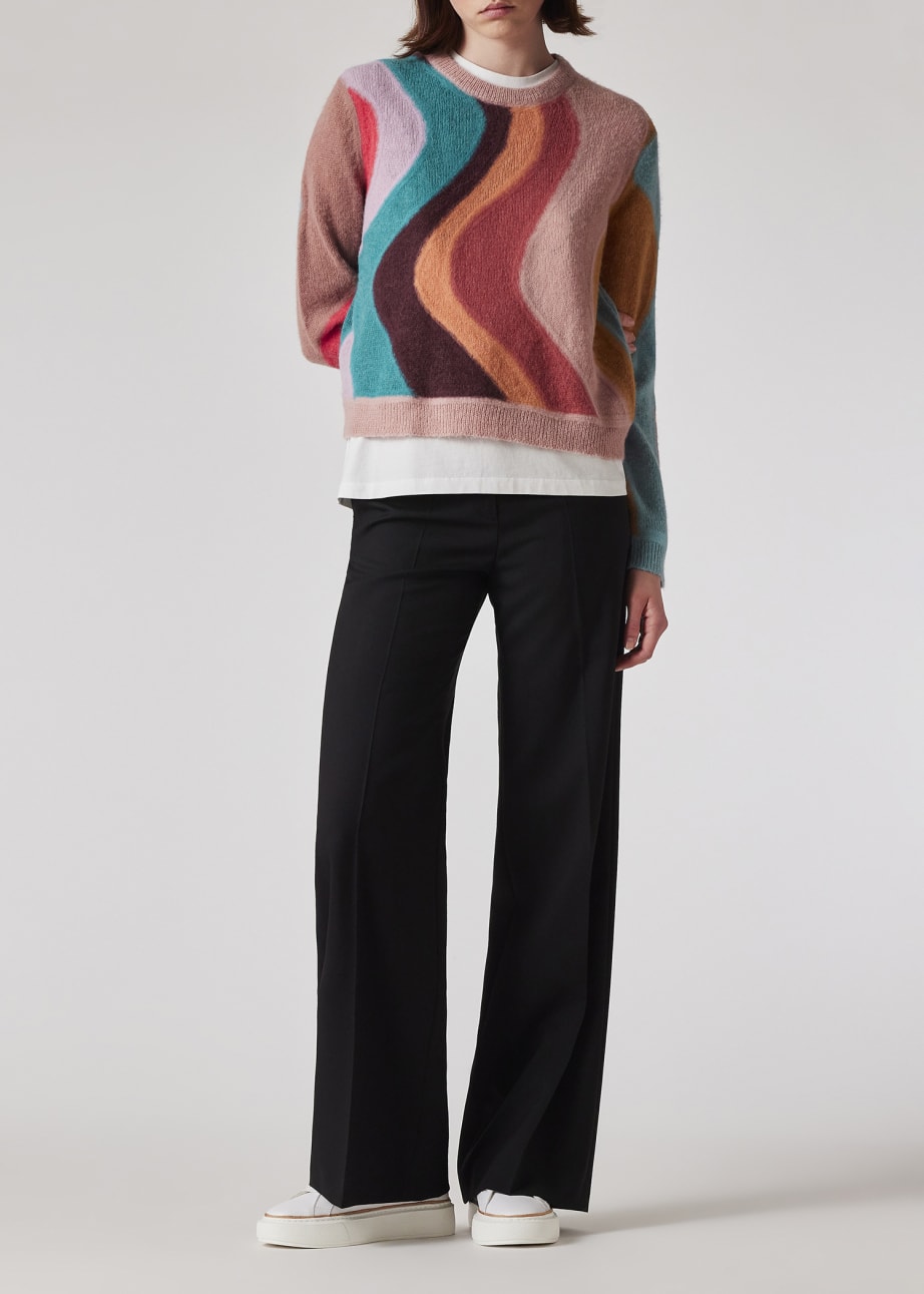 Women's 'Swirl' Alpaca & Wool-Blend Knitted Sweater