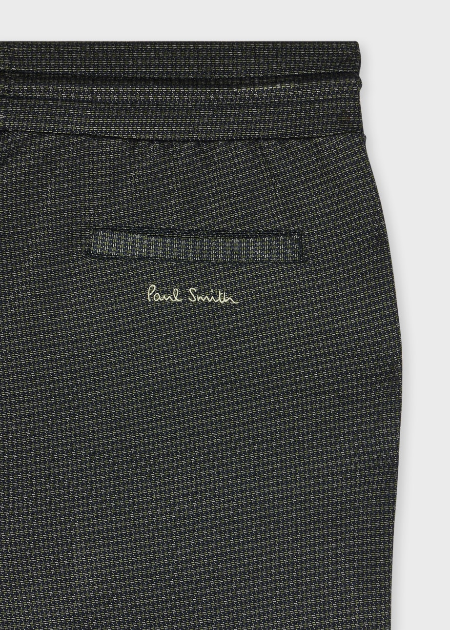 Men's Viscose-Blend Jacquard Trousers