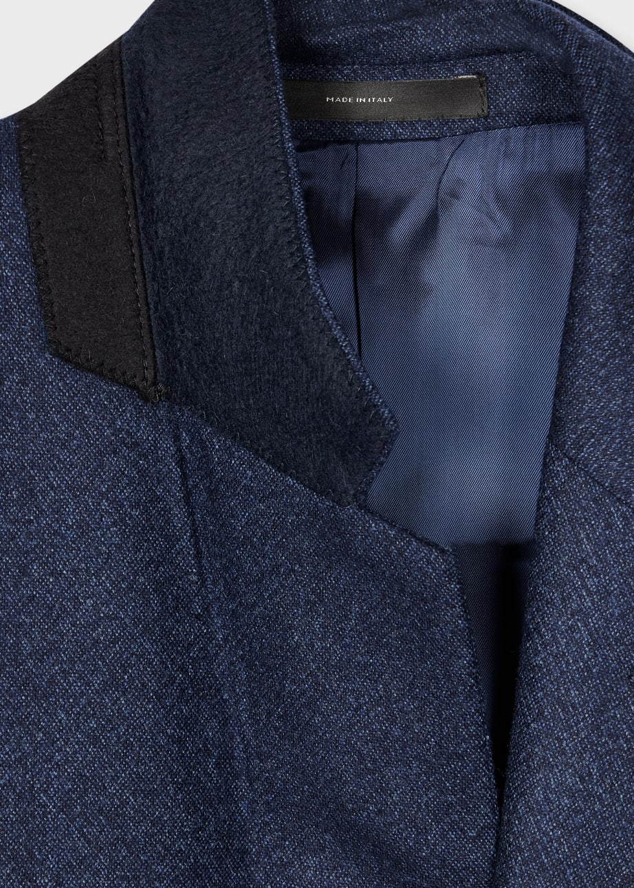 The Soho - Tailored-Fit Navy Capolavoro Tweed Three-Piece Suit