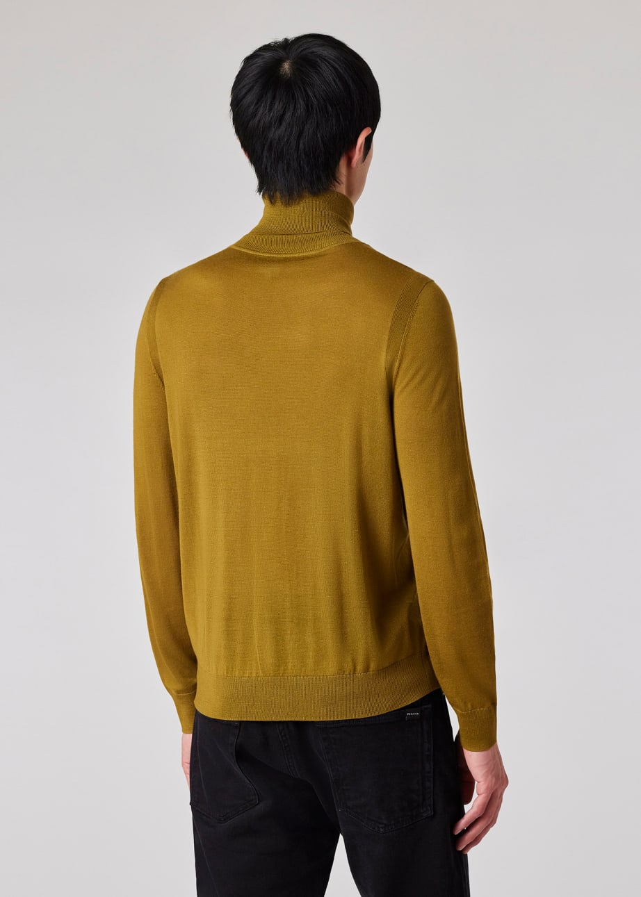 Mustard roll neck mens sales