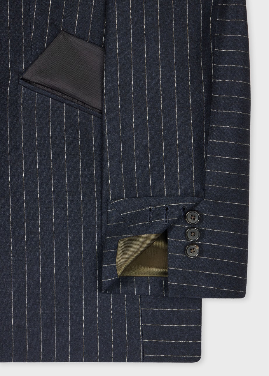 2040304 Navy Blue Wool Blend Blazer main image 1
