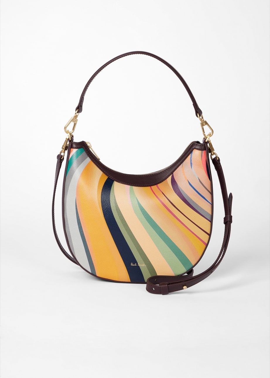 Women's 'Dusky Swirl' Leather Mini Hobo Bag