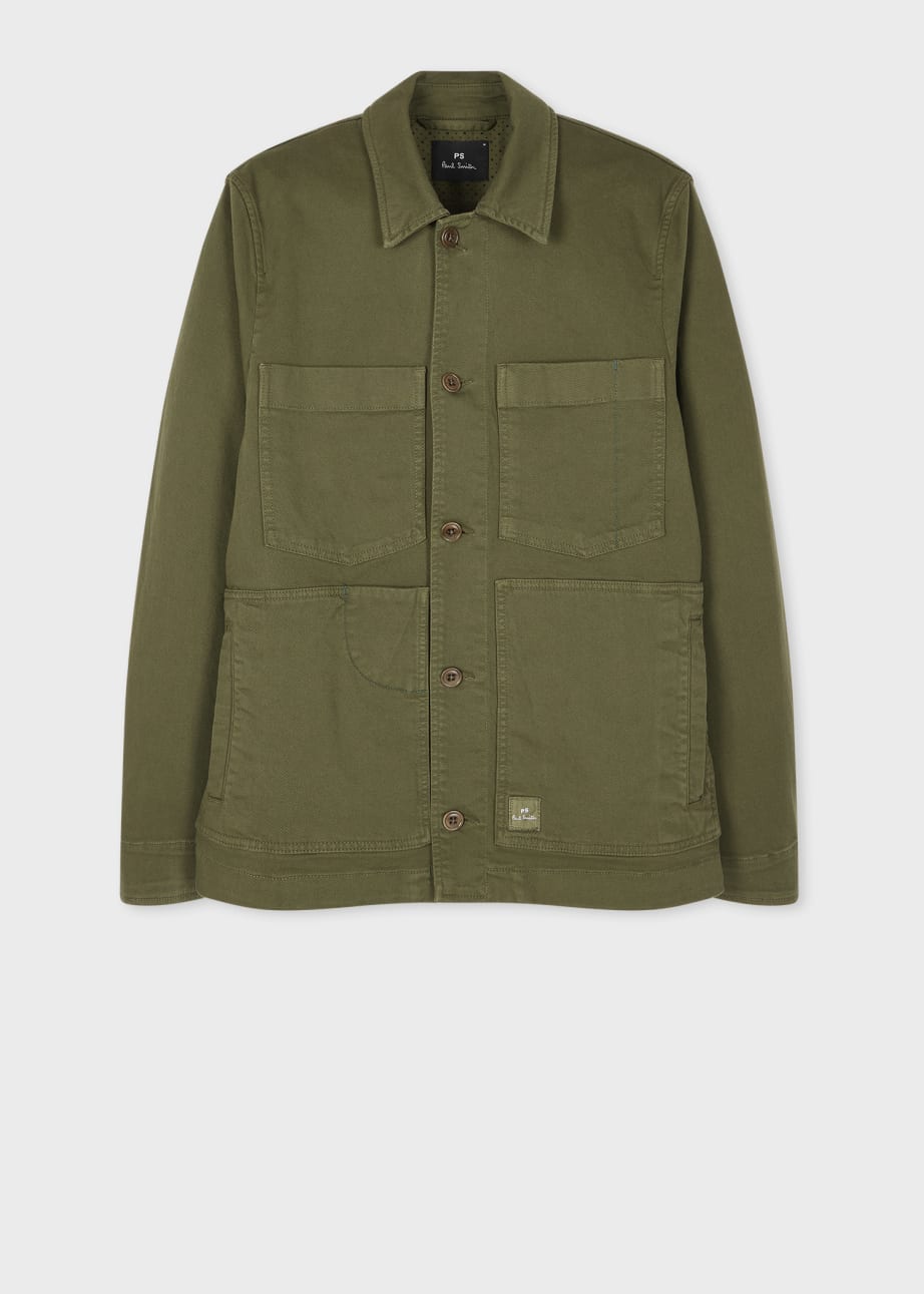最新最全の Green Men's Garment-Dyed Jacket Work Cotton Organic ジャケット・アウター