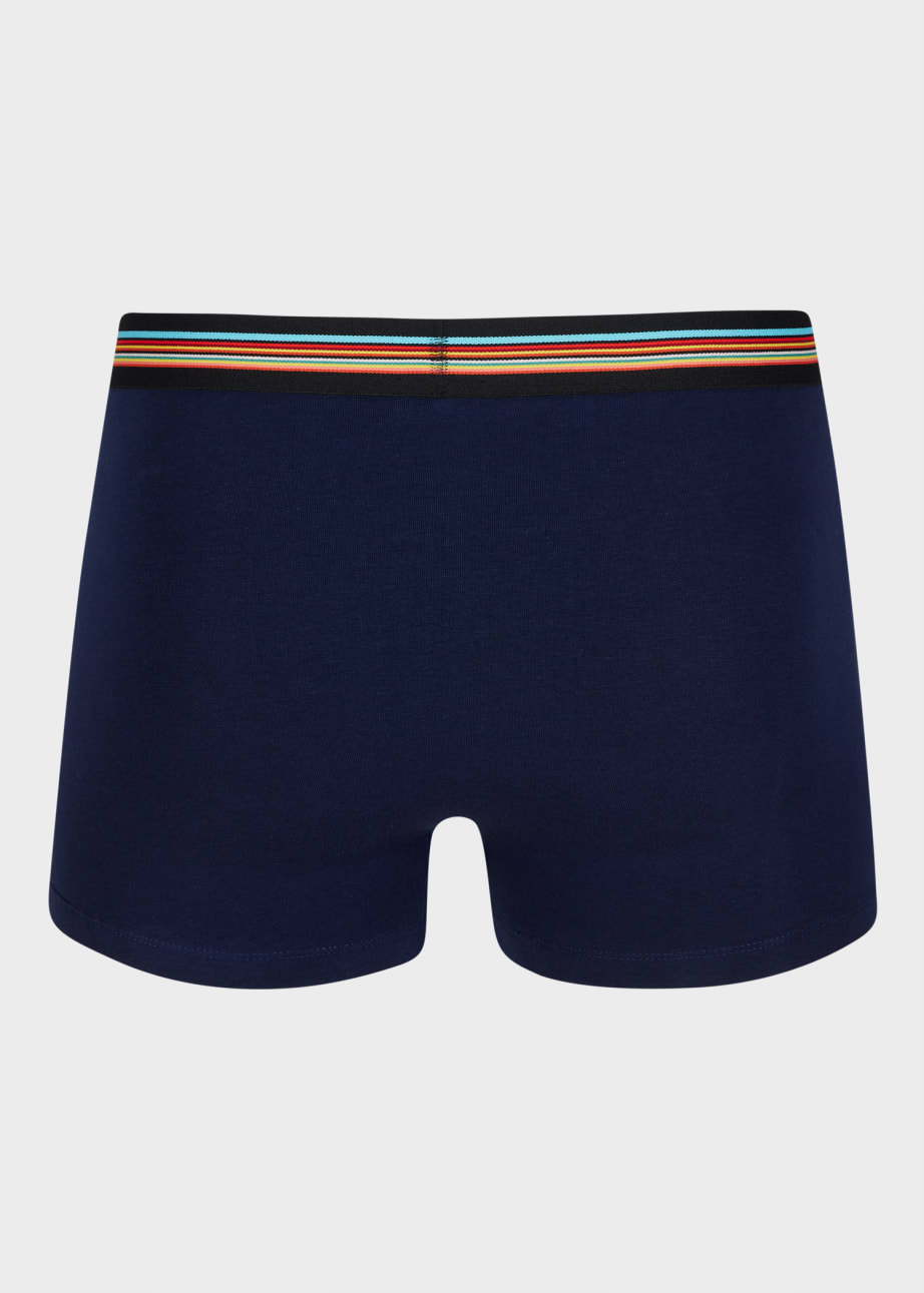 Men's Navy 'Signature Stripe' Waistband Boxer Briefs Three Pack
