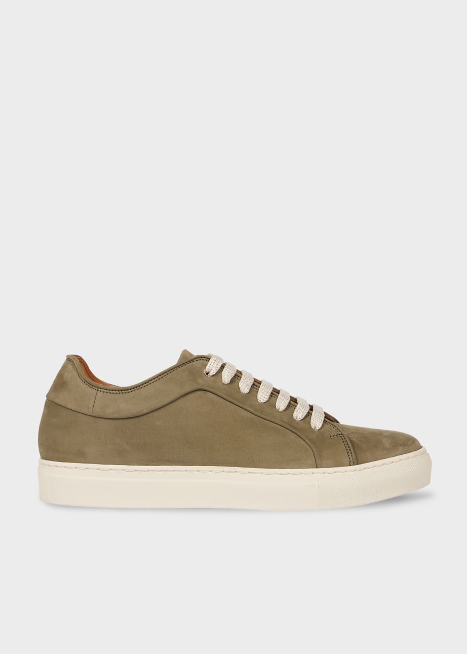 Men s Sage Green Nubuck Basso Trainers