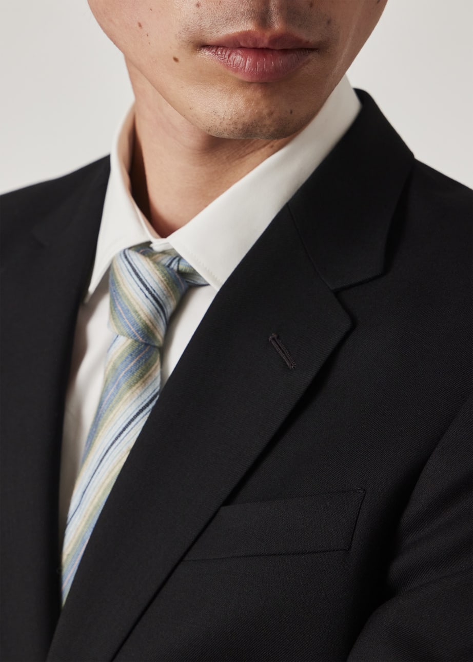 The Soho - Men's Tailored-Fit Black Wool 'A Suit To Travel In'