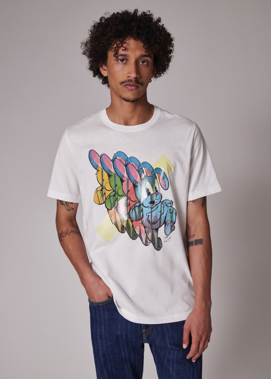 Tシャツ・カットソー Paul Smith SS25 \"1970 BUNNY\" T-SHIRT (M2R 011R PP5083 01) Paul Smith SS25 