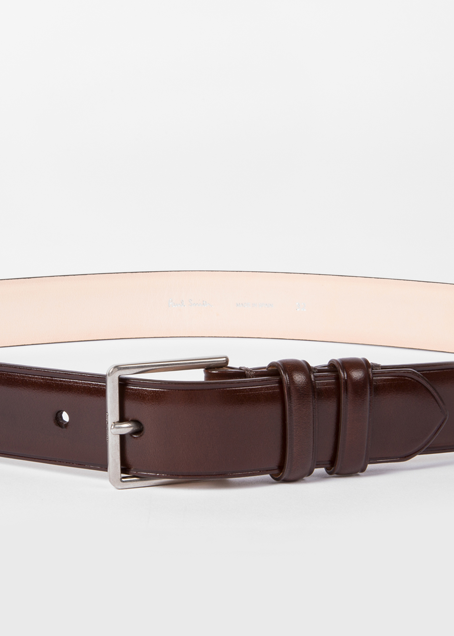 paul smith belt genuine calf leather Amazon.com: PS Paul Smith Men Belt Ps Reflective, Black, 32  main image 2