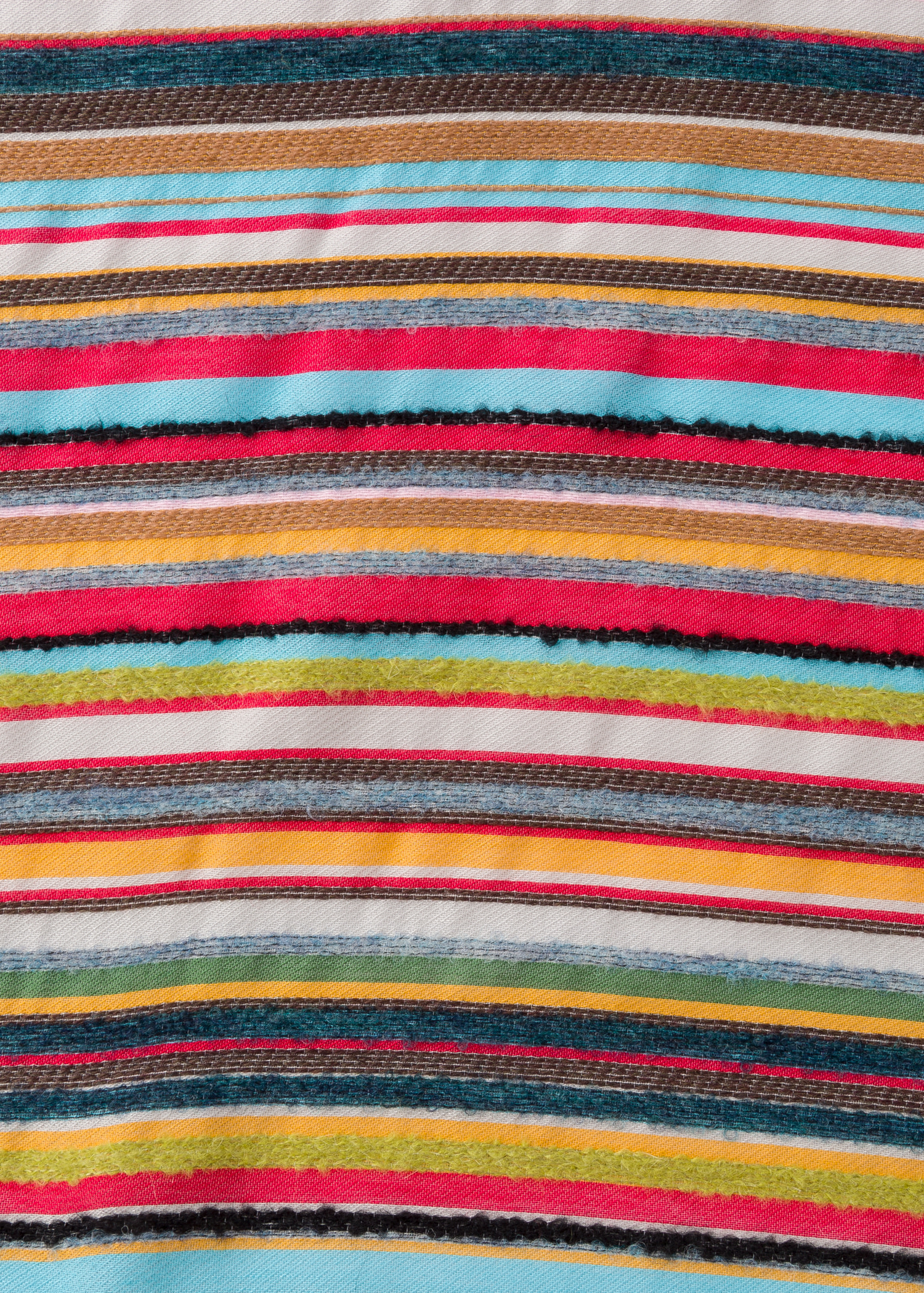 Écharpe Homme Bovari Rayée Multicolore - Coton Viscose - 190x70 Cm - Douce Et Légère Pour Toute L'année