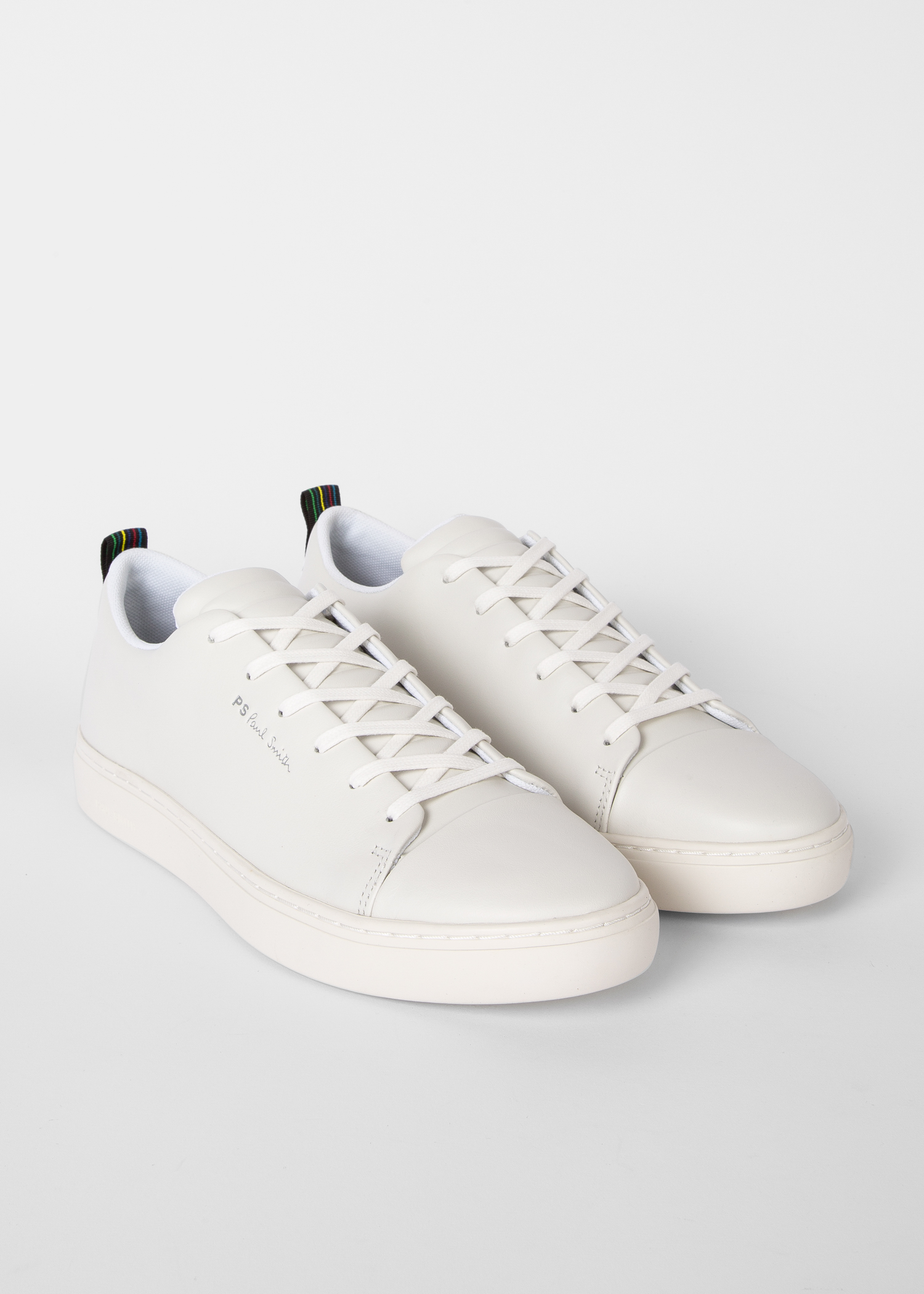 Men's White Leather 'Lee' Sneakers Men's White Leather 'Lee' Sneakers