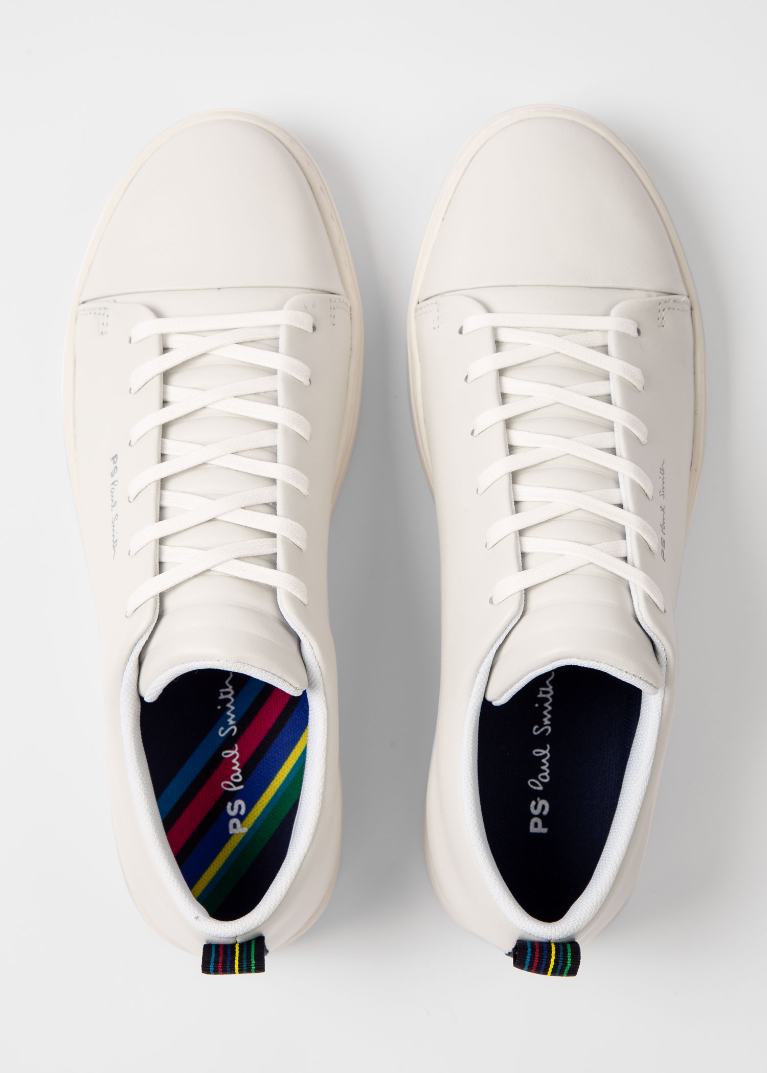 Men's White Leather 'Lee' Sneakers
