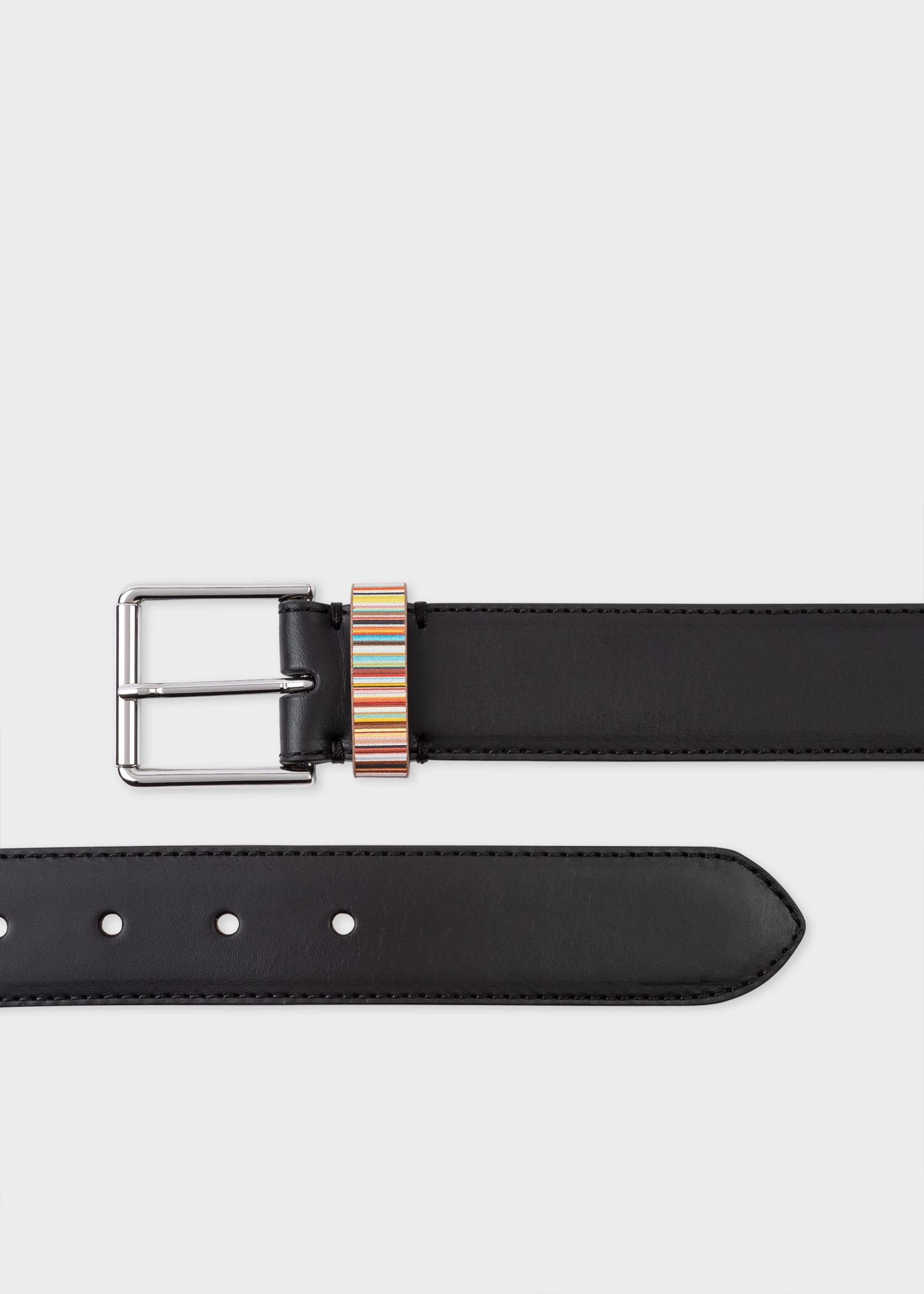 Ceinture Paul Smith En Cuir Poli - Couleur Damson, Boucle Gardien Marron, Taille 28 Pouces, Fabriquée En Espagne - Neuf Avec étiquettes