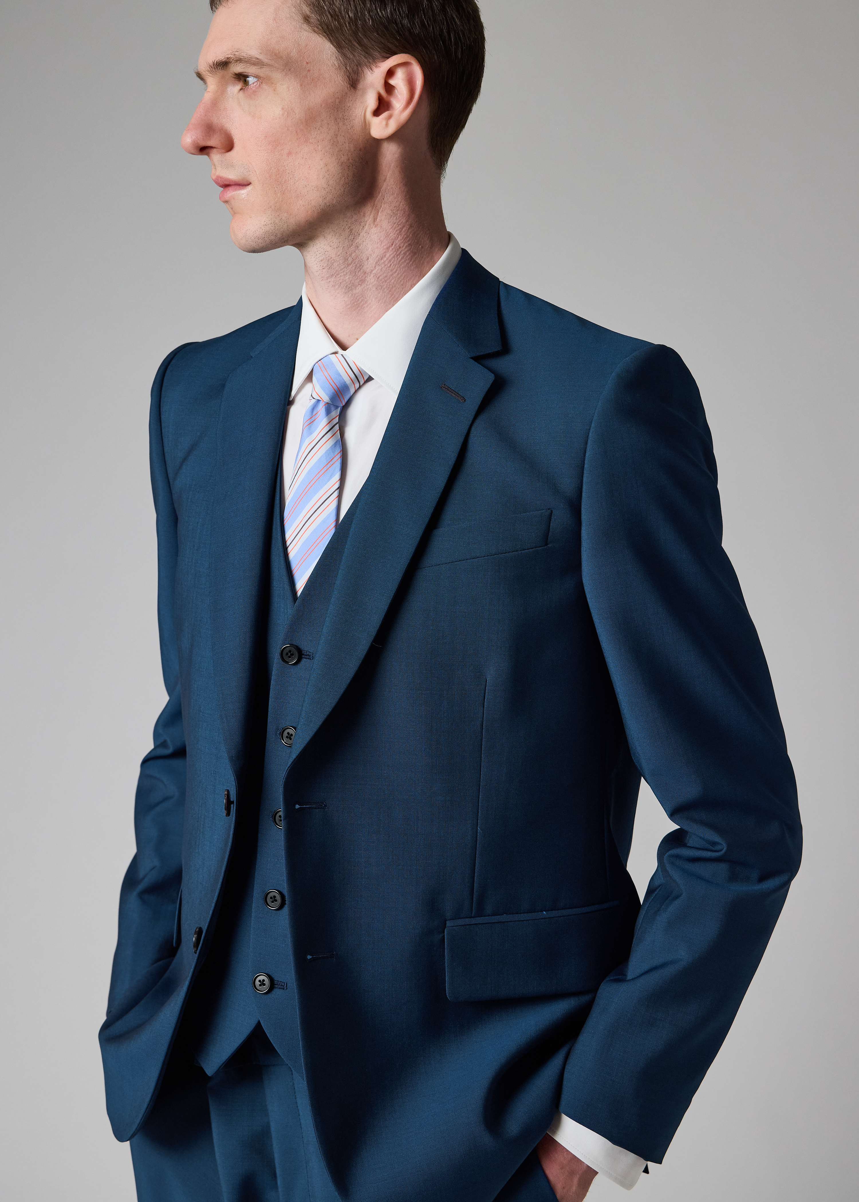 The Soho - Indigo Wool-Mohair Three-Piece Suit thumbnail 4