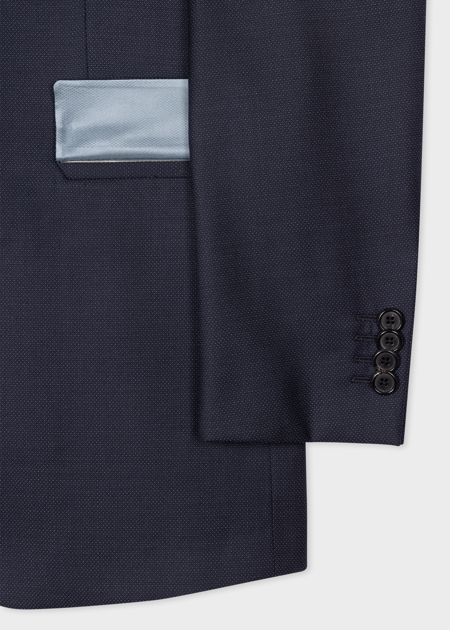 The Kensington - Slim-Fit Dark Navy Pin Dot Wool Suit thumbnail 7