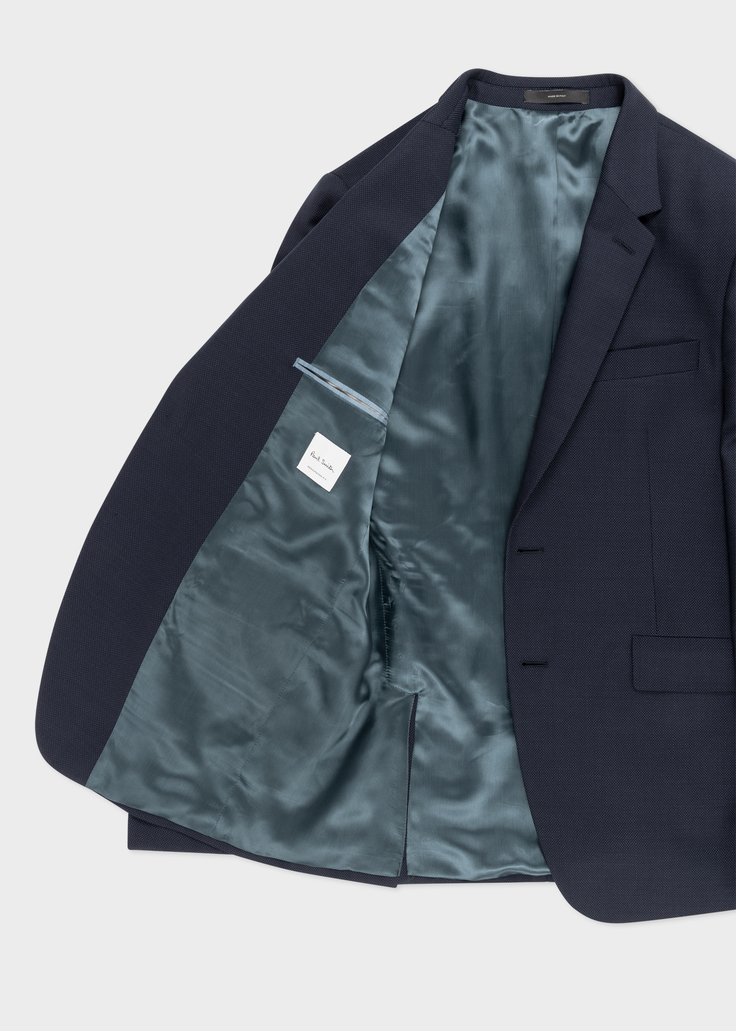 The Kensington - Men's Slim-Fit Dark Navy Pin Dot Wool Suit